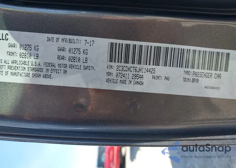 2018 Dodge Charger R/T Rwd z USA, uszkodzony, nr VIN 2C3CDXCT6JH114425